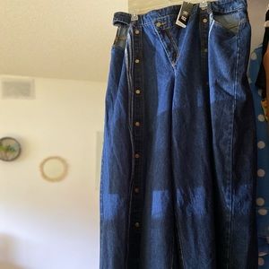 Ivy Park x Adidas Wide Leg Jean Pants